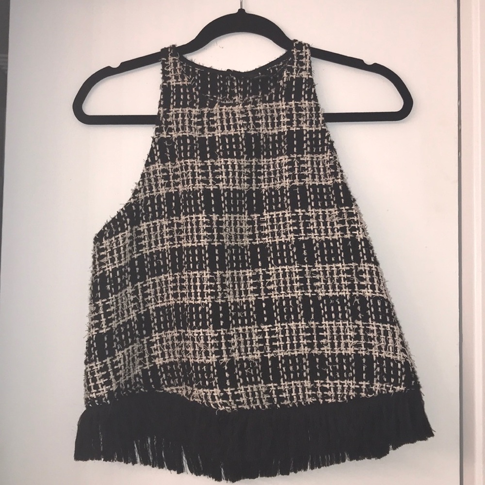 Zara tweed top